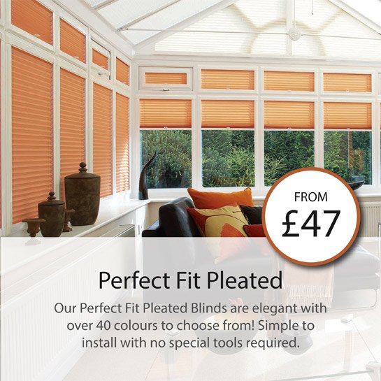 our perfect fit pleated blinds are elegant with over 40 colours to choose from! simple to install with no special tools required.